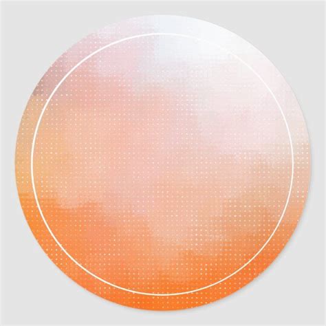 Elegant Modern Colorful Blank Template Trendy Classic Round Sticker | Zazzle | Round stickers ...