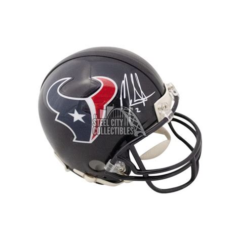 Mark Ingram Autographed Houston Texans Mini Football Helmet - BAS ...