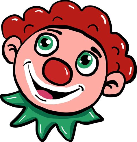 Happy clown face, illustration, vector on white background 13847964 ...