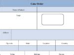 Cake Order Form | Editable PDF Forms