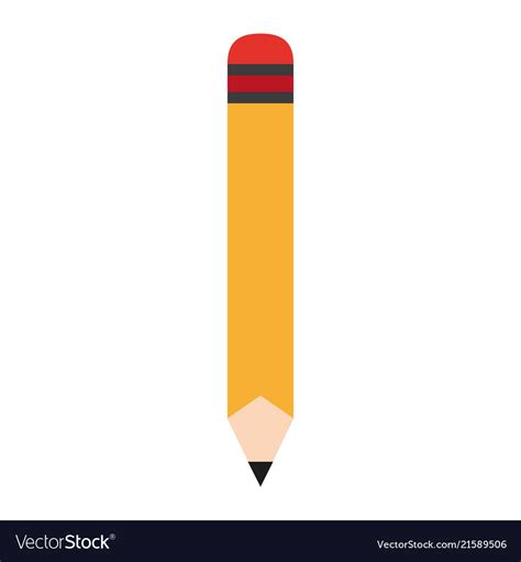 Wooden pencil cartoon Royalty Free Vector Image