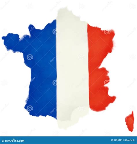 French Flag Shaped As France Stock Image - Image of french, nation: 5735321