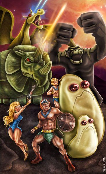 'The Herculoids' by Renan Lima on artflakes.com as poster or art print $15.77 | 80s cartoons ...