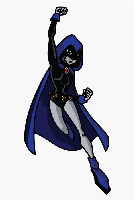 How To Draw Raven, Teen Titans, Cartoons, Easy Step - Raven Teen Titans Drawing Easy, HD Png ...