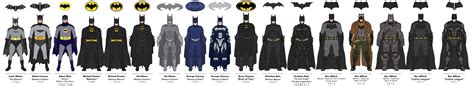 The Batman Live-Action Batsuit Evolution by efrajoey1 on DeviantArt