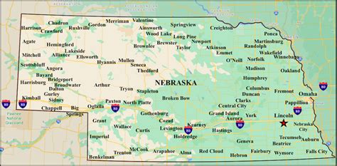 Printable Map Of Nebraska - prntbl.concejomunicipaldechinu.gov.co