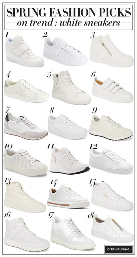 SPRING FASHION: On-trend white sneakers - CitrineLiving