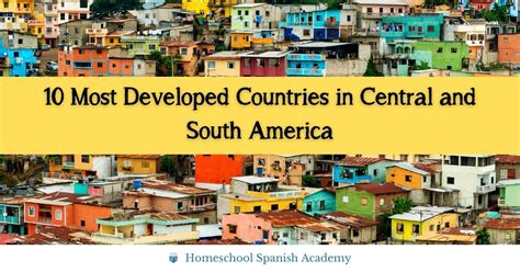 10 Most Developed Countries in Central and South America