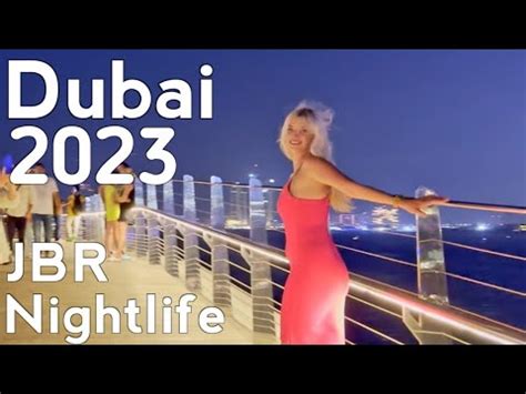 Dubai Nightlife | JBR (Jumeirah Beach Residence) Walking Tour 4K United ...