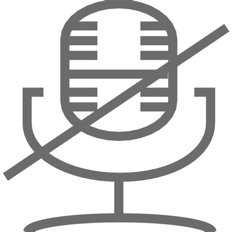 Microphone Mute Vector SVG Icon - SVG Repo