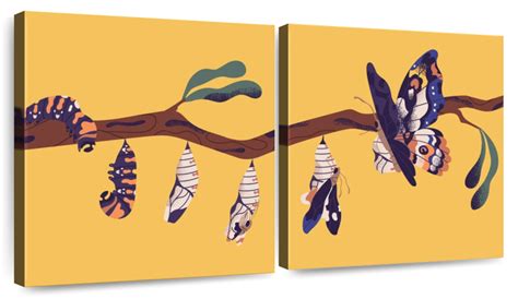 Butterfly Life Cycle Wall Art | Digital Art