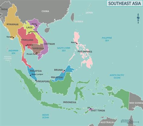 Map of Southeast Asia - MapSof.net