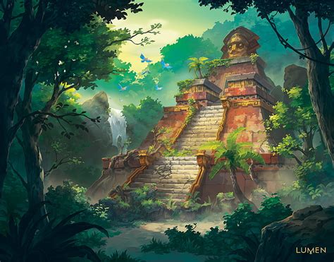 1920x1080px, 1080P free download | Temple, maia, build, forest, jungle, plants, rock, tower ...