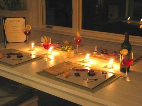 Have a family dinner by candle light. It's relaxing and enriching your children to new ideas for ...
