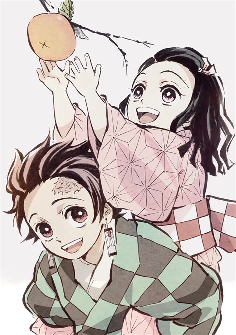 Tanjiro and Nezuko (Kimetsu no Yaiba) - Small stitch wallpaper for ...