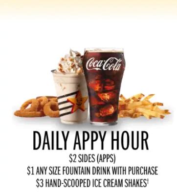 Carl's Jr. Coupons And Promo Codes - Appy Hour, $5 Off