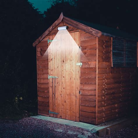 ASAB Solar Powered Shed Light Bright White 5 LED Rechargeable Outdoor Garden Pat | eBay