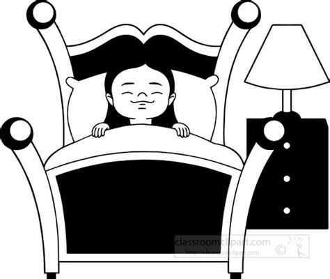 Go To Bed Clipart Black And White