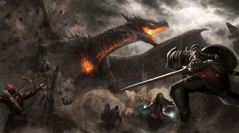 ArtStation - Boss Battle, Aaron Florento | Dark fantasy art, Dragon ...