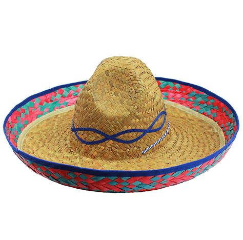 Mexican Sombrero Straw Hat with Blue Design | Sombrero, Mexican sombrero hat, Hats