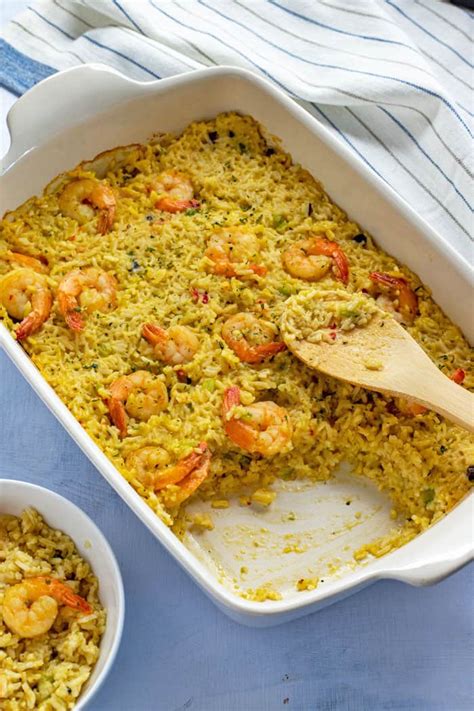Easy Shrimp and Rice Casserole - My Kitchen Serenity
