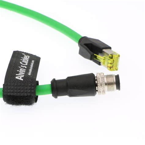 M12 4 Pin To RJ45 Industrial Ethernet Cable 4 Position D Coded Network ...