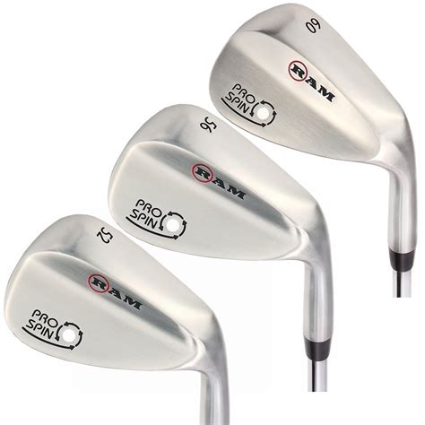 Ram Golf Pro Spin 3 Wedge Set - 52?? Gap, 56?? Sand, 60?? Lob Wedges - Mens Right Hand - Walmart.com