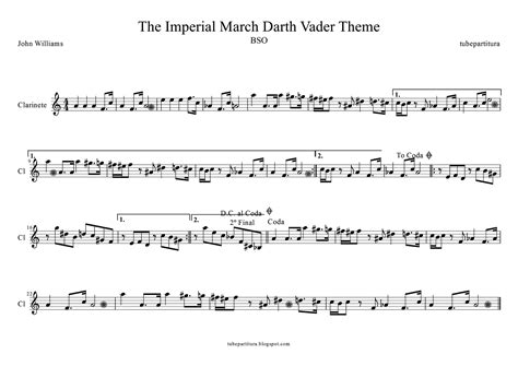 tubescore: The Imperial March Darth Vader's Theme by John Williams ...