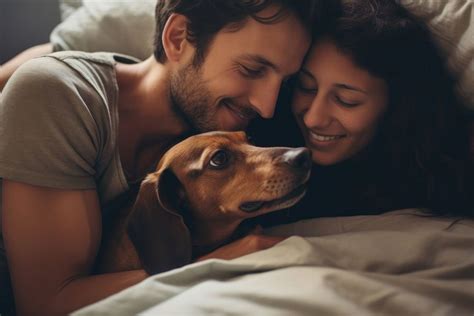 Gay couple hugging Dachshund dog | Premium Photo - rawpixel