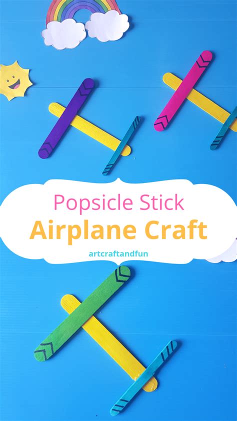 Airplane Craft Using Popsicle Sticks