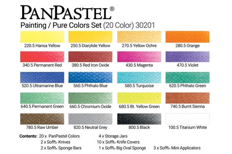 Pure Colors/Painting (20 Color Set) - Pan Pastel