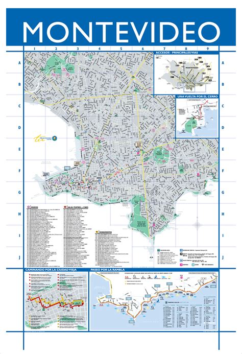 Montevideo Large Scale Map, Uruguay