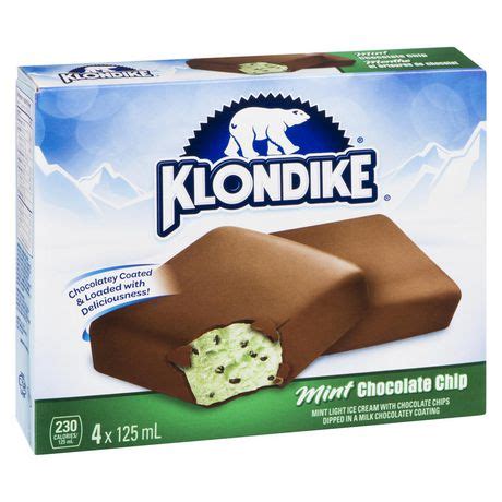 Klondike Mint Chocolate Chip Light Ice Cream Bar 4 PC | Walmart Canada