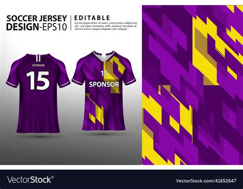 Soccer jersey template sport t shirt design Vector Image