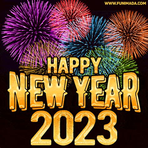 Happy New Year 2023 GIF. Get The Best New Year Animated GIF by Funimada ...