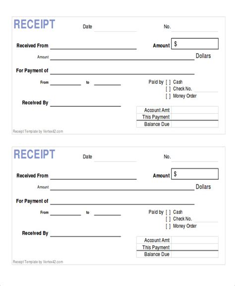 FREE 7+ Payment Receipts in MS Word | PDF