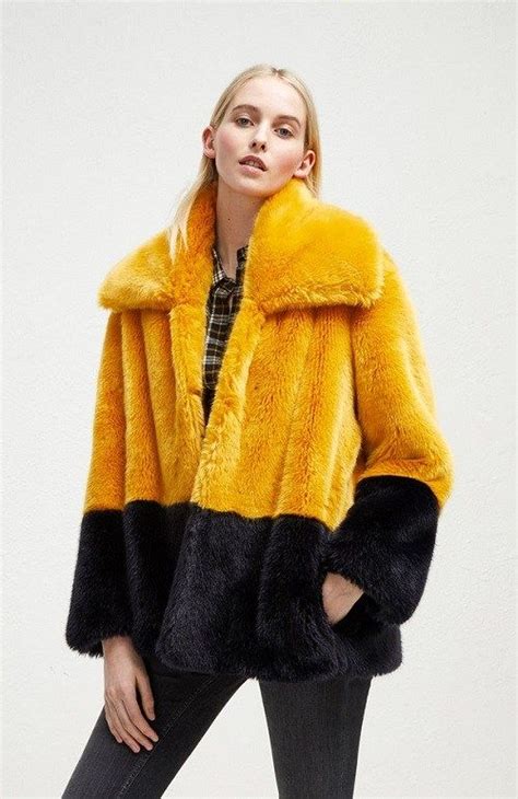 Yellow Faux Fur Coat Women - Love Yellow Faux Fur Coats For Women - The ...