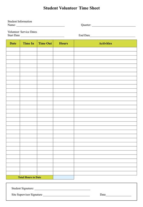 Blank Timesheets - 10 Free PDF Printables | Printablee