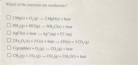 Solved Which of the reactions are | Chegg.com