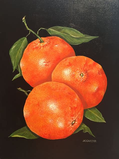 Oranges. Original acrylic painting on canvas by JKCARTER. SOLD. | Orange painting, Neon painting ...