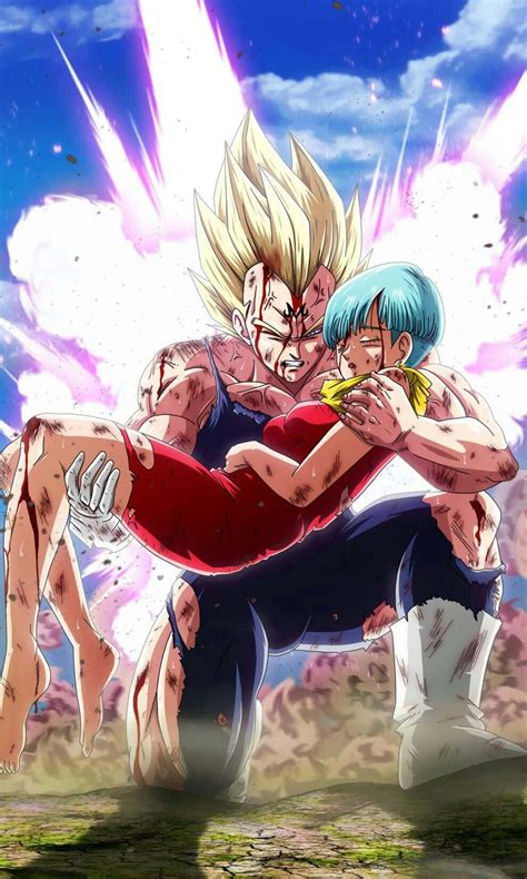 Download Vegeta&Bulma, a couple as strong and powerful as they are in love. Wallpaper ...