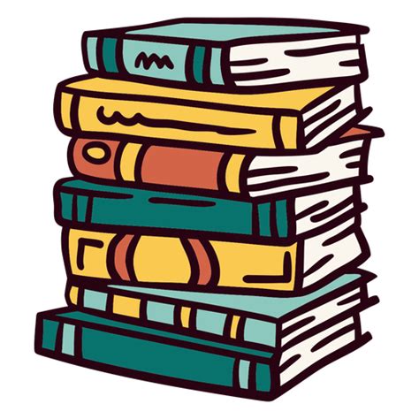 Pile of books illustration - Transparent PNG & SVG vector file