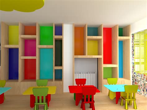 Interior design of a nursery classroom. :: Behance