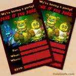 FREE Printable Five Nights at Freddy’s Party Invitation