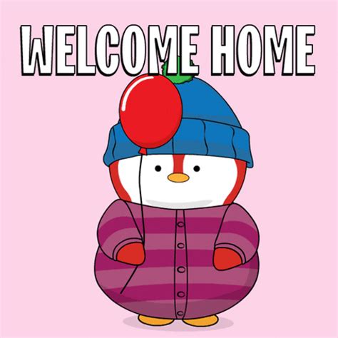 Cute Penguin Welcome Home GIF | GIFDB.com