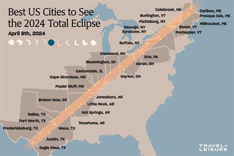 Solar Eclipse Map 2024 Best Viewing Locations - Ruthe Shaylah