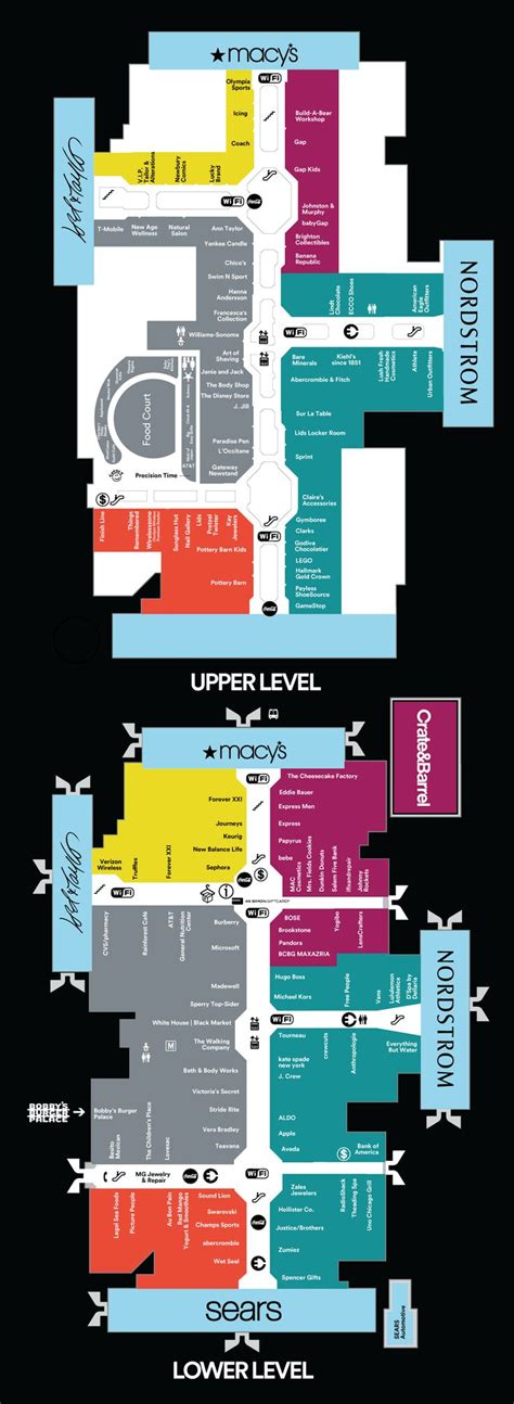 Burlington, MA | Shopping mall interior, Map signage, Wayfinding design