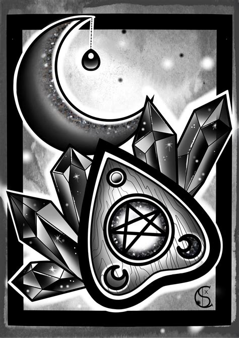 A4 Digital Tattoo Art Print Planchette - Etsy