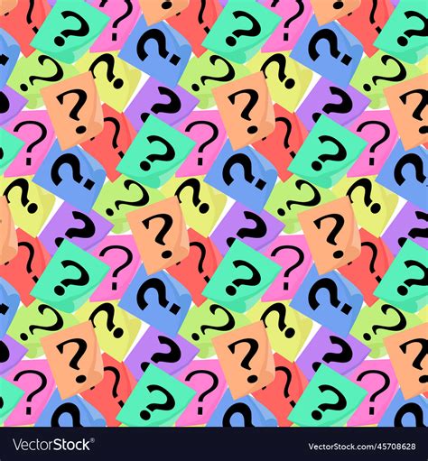 Multicolored stickers with question marks Vector Image