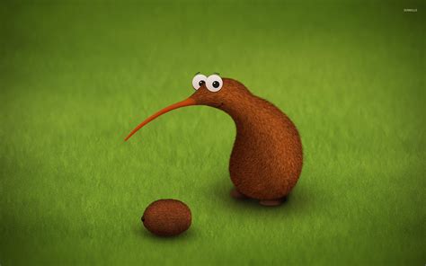 Kiwi bird and fruit wallpaper - Funny wallpapers - #19382